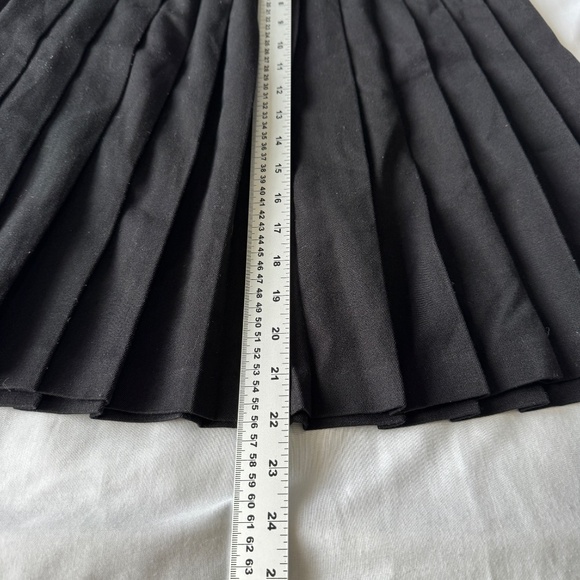 Dolci Mondo Vintage Accordion Pleated Knee Skirt Black Sz 7/8 Schoolgirl Ballet - Picture 9 of 11
